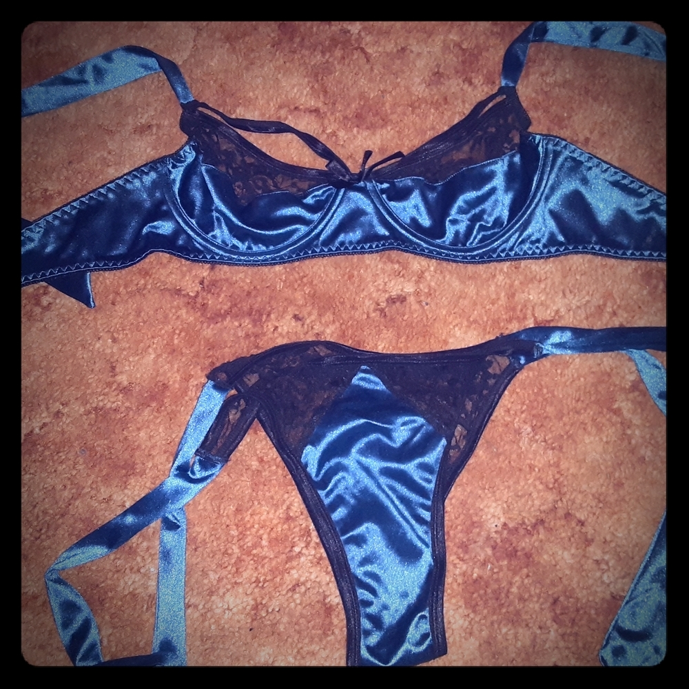 Teal Two Piece Lingerie Set